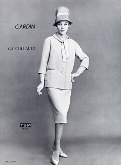 Pierre Cardin (Couture) 1960 Pétillault (fabric)