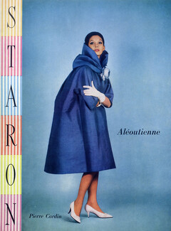 Pierre Cardin (Couture) 1960 Evening Coat, Photo Guy Arsac, Staron