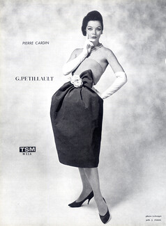 Pierre Cardin 1960 Photo Seeberger, Pétillault, Evening Gown