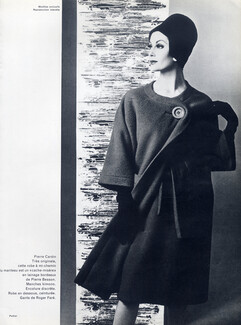 Pierre Cardin (Couture) 1960 Coat, Photo Philippe Pottier, Pierre Besson, Roger Faré
