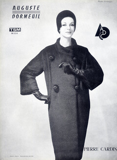 Pierre Cardin (Couture) 1960 Coat, Auguste Dormeuil, Photo Seeberger