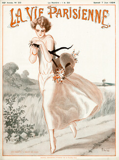 Armand Vallée 1924 Une Poulette a Trouvé des Oeufs, La Vie Parisienne cover