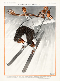 Armand Vallée 1924 Skiing, Winter Sports