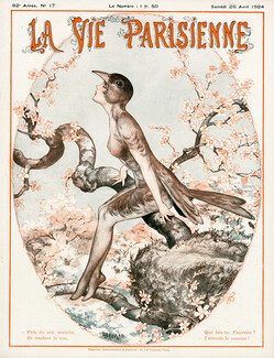 Hérouard 1924 Fauvette, Bird Woman, La Vie Parisienne cover