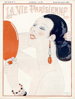 George Barbier 1924 Jewels Art Deco