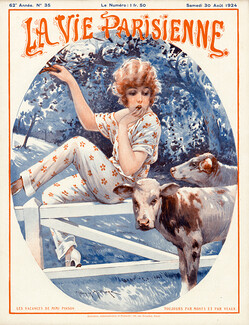 Maurice Millière 1924 Les Vacances de Mimi Pinson, La Vie Parisienne Cover