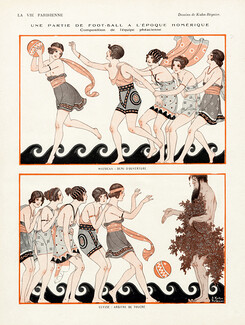 Kuhn-Régnier 1924 Une Partie de Foot-Ball à l'Epoque Homérique, Nausicaa, Ulysse