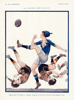 Georges Pavis 1924 Footballeuses, Soccer player Women's Sports