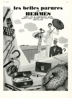 Hermès 1926 Umbrella, Handbags, Canes, Léon Benigni