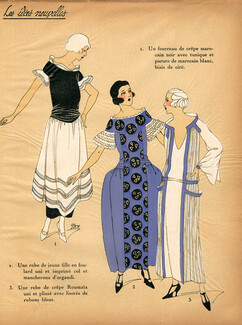 1922 Les Idées Nouvelles de la Mode - Très Parisien, Summer Dress, Ney