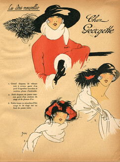 1922 Les Idées Nouvelles de la Mode - Très Parisien, Georgette, J. Dory