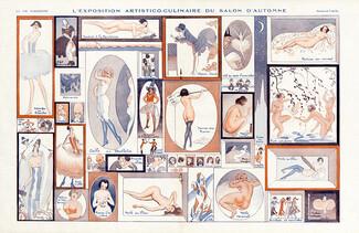 Vald'Es 1923 L'Exposition Artistico-Culinaire, Salon d'Automne, Art World Satire