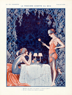 Vald'Es 1923 La Première Dinette au Bois de Boulogne, Sexy Girls, Lesbianism