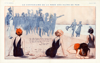 Louis Vallet 1923 Le Centenaire de la Mode des Bains de Mer, Bathing Beauties