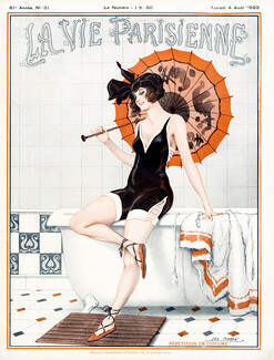 Léo Fontan 1923 Répétition en Costume, Bathing Beauty At Home
