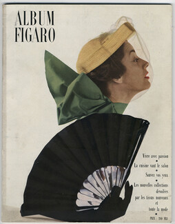 Album du Figaro 1950 N°22, Nina Peinado, Paulette (millinery), Photo Henry Clarke