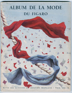 Album de la Mode du Figaro 1945 N°5 — Prestige de Paris, Théâtre de la Mode, René Gruau, 146 pages