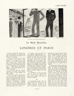 La Mode Masculine - Londres et Paris, 1926 - The Fashionable Man Store, A. de Roux, Texte par Ariste