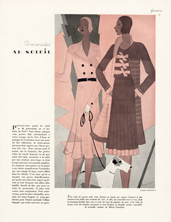 Marie Nowitzky 1929 Dresses, André Harfort, Fox Terrier Dog