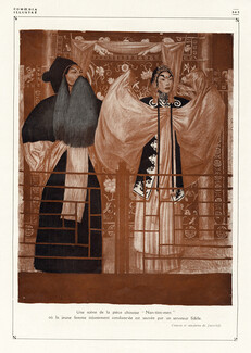 Alexandre Iacovleff 1921 Scène de la pièce Nan-Tien-Men, Le Théâtre Chinois