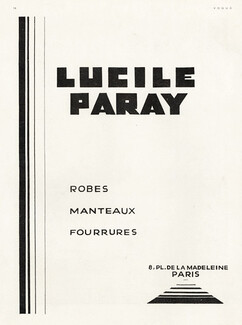 Lucile Paray 1930