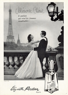 Elizabeth Arden (Perfumes) 1958 Mémoire Chérie, Eiffel Tower