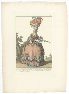 Galerie des Modes et Costumes Français 1912 Claude-Louis Desrais, Emile Lévy Editor "Circassienne de gaze"