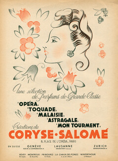 Coryse Salomé (Perfumes) 1945 Schürch
