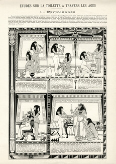 "Etude sur la toilette à travers les ages" 1896 Egyptiennes, A. Vignola, Make Up