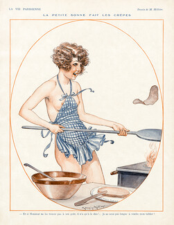 Maurice Millière 1926 The Maid makes Pancakes, Topless