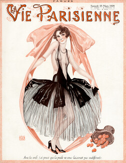 Léonnec 1929 Easter Sexy Dress, La Vie Parisienne