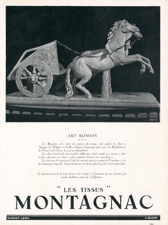 Montagnac 1938 "Art Romain" Photo Anderson, Horse, Char "Biga"