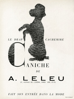 A. Leleu & Cie 1951 Caniche, Poodle