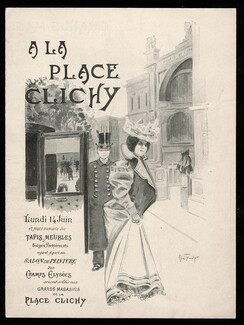 A La Place Clichy (Department Store) 1897 Abel Truchet, Leaflet