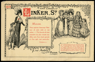 Amy Linker & Co 1911 Invitation Card, J. Barthère
