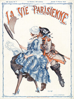 Hérouard 1917 Les Crêpes, La Vie Parisienne cover