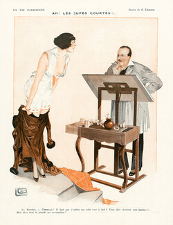 Georges Léonnec 1917 ''Ah! Les Jupes Courtes!'' model, Painter