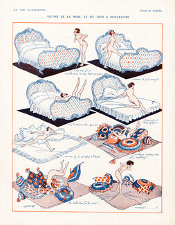 Vald'Es 1922 Victime de la Mode, Le Lit tend à disparaître, "The Bed" Comic Strip