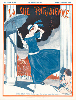Georges Pavis 1922 "Entre Deux Feux", La Vie Parisienne Cover