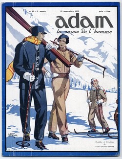 Adam La Revue de l'Homme 1929 n°43 Skiers, 80 pages