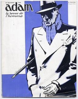 Adam La Revue de l'Homme 1930 N°56, Jean Choiselat, Men's Fashion Magazine, 72 pages