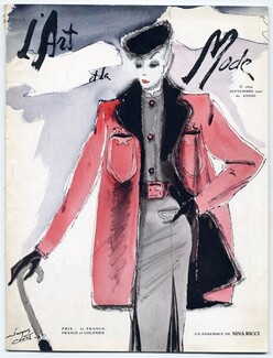 L'Art et la Mode 1940 September, "Paris sera toujours Paris", Hermès, Marcelle Dormoy, Nina Ricci, 32 pages