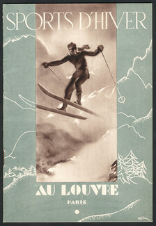 Au Louvre (Department Store) 1930s, Fashion Winter Sports, Skiing, 16 pages
