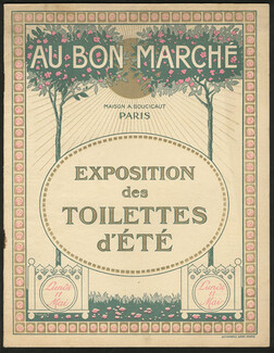 Au Bon Marché (Catalog Fashion) 1914 Men's & Women's Clothing, Umbrella, Shoes, Lingeries, 28 pages