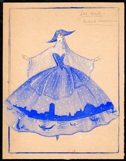 Jenny Carré 1930s, Original costume design, "La Nuit Vénitienne"