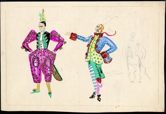 Jenny Carré 1930s, Original costume design, Clown