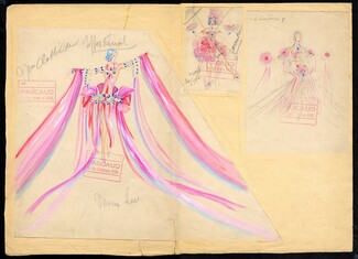 Jenny Carré 1930s, Original costume design, "Les Rubans", Mona Lee, Clothilde