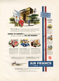 Air France 1952 Arc De Triomphe