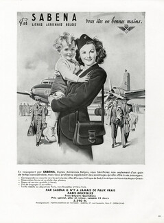 Sabena (Airlines) 1950 air hostess