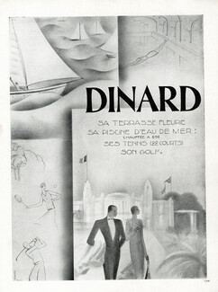 Dinard (Tourisme) 1929 Sports nautique, golf, tennis